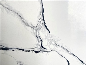 Marble Look Artificial Engineered Quartz Slabs