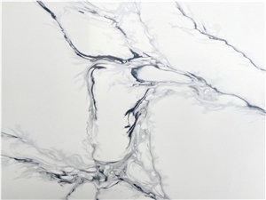 Marble Look Artificial Engineered Quartz Slabs