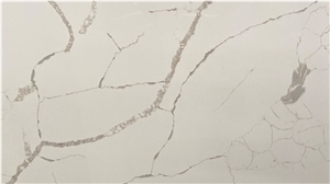 New Design Calacatta Look Artificial Engineered Quartz Slabs