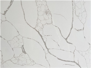 New Design Calacatta Look Artificial Engineered Quartz Slabs
