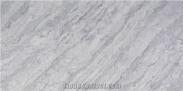 New Design Grey Marble Look Artificial Engineered Quartz