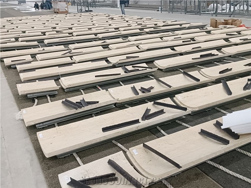 Beige Travertine Wall Stones, Masonry Building Ornaments
