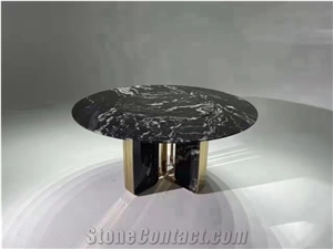 Black & White Exotic Granite Polished/Leathered Table Tops