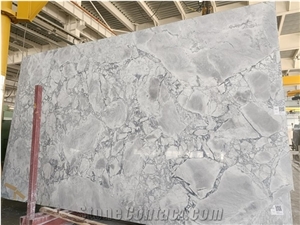 Grey/White Brazilian Luxurious Marble Polished Slabs