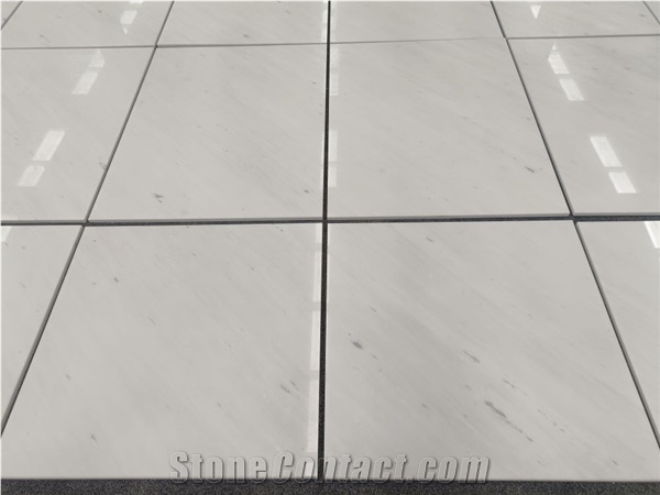Sivec White A Grade Polished Marble Tiles Veins Matching