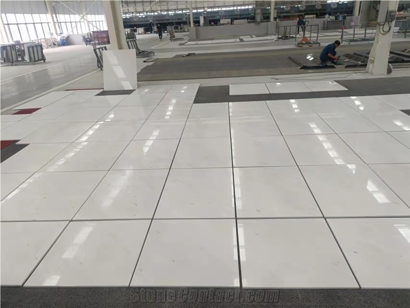 Sivec White A Grade Polished Marble Tiles Veins Matching