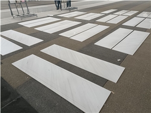 Sivec White A Grade Polished Marble Tiles Veins Matching