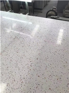 White Terrazzo Slab 20Mm For Bathroom Wall Tile