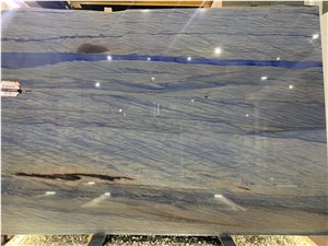 Azul Macaubas Blue Sky Quartzite Slab Bathroom Tile