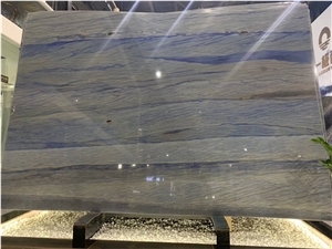 Azul Macaubas Blue Sky Quartzite Slab Bathroom Tile