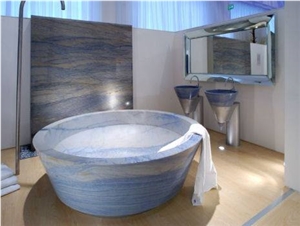 Azul Macaubas Blue Sky Quartzite Slab Bathroom Tile
