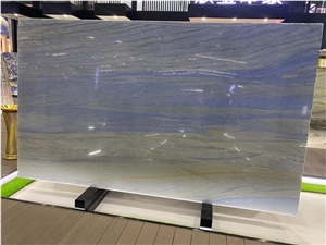Azul Macaubas Brazil Blue Luxury Stone Quartzite Slab Tile
