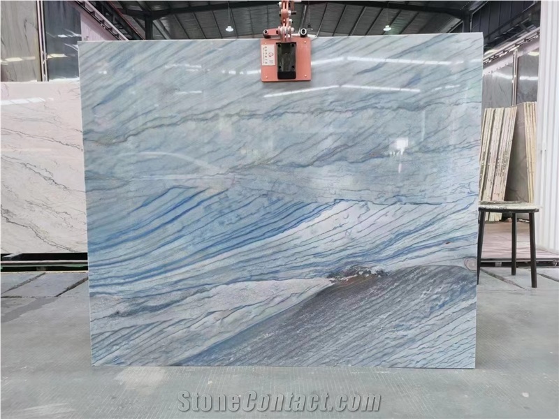 Azul Macaubas Brazil Quartzite Slab Wall Tile