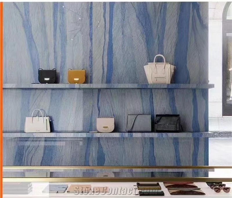 Azul Macaubas Brazil Quartzite Slab Wall Tile