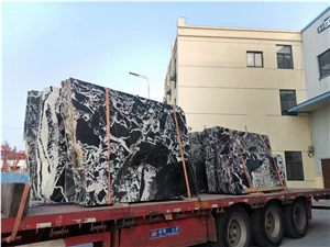 Black Marble France Napoleon Marble Pattern Slab