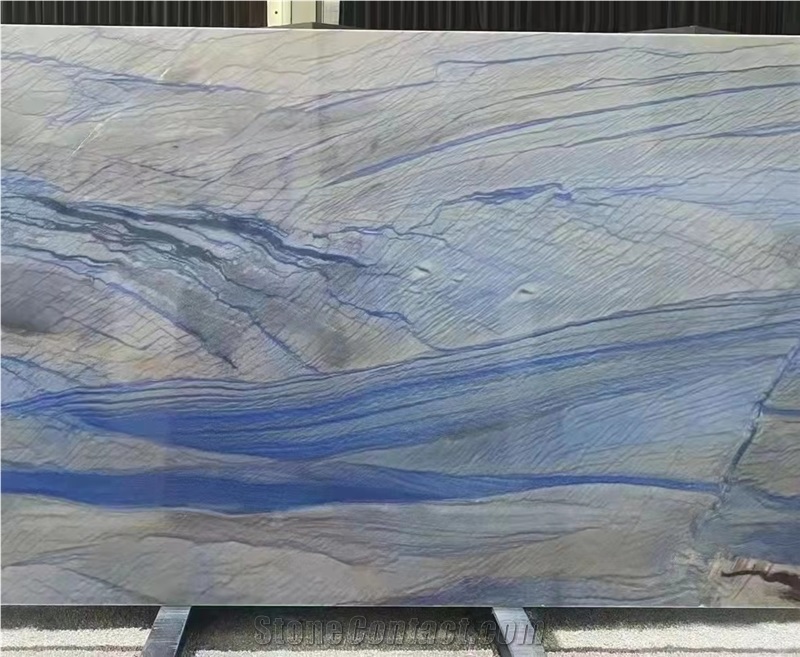 Brazil Azul Macaubas Quartzite Blue Stone Slab Tile