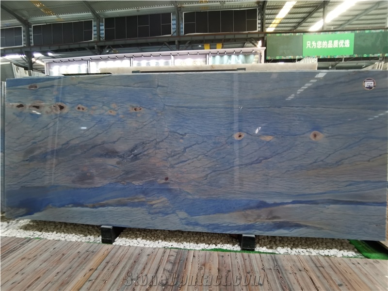 Brazil Azul Macaubas Quartzite Blue Stone Slab Tile