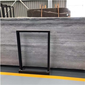 China Cheap Blue Wooden Vein Marble Slab Tile