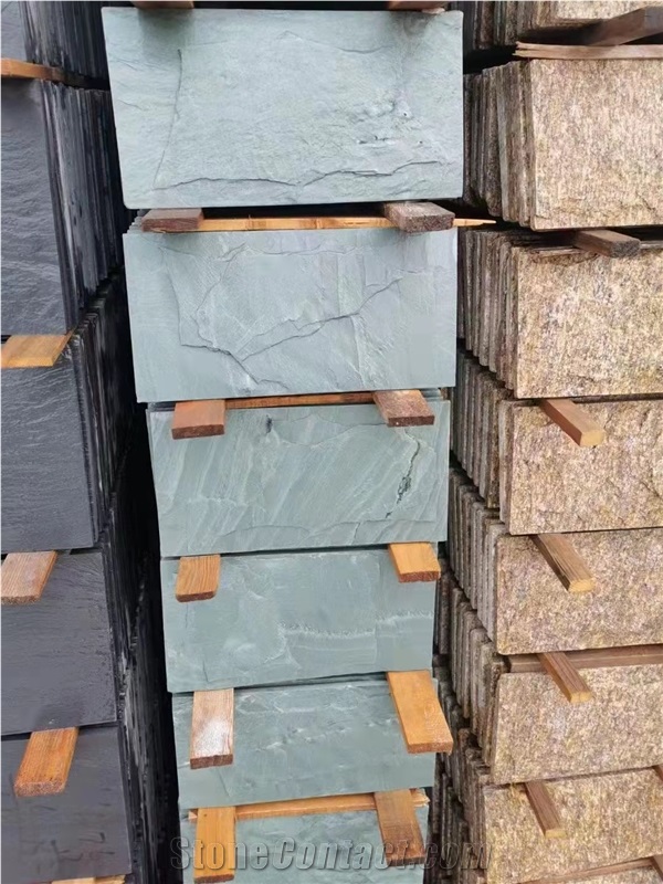China Natural Green Slate Floor Tiles