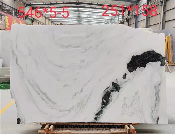 China White Marble,Panda White Marble Popular Slab Tile