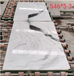 China White Marble,Panda White Marble Popular Slab Tile