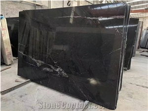 Galaxy Gold Black  Marble Vein Slab Tile
