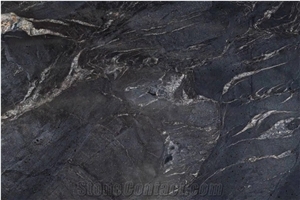 Galaxy Gold Black  Marble Vein Slab Tile