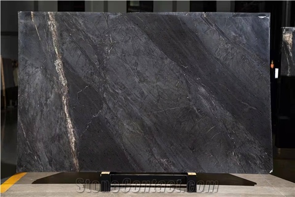 Galaxy Gold Black  Marble Vein Slab Tile