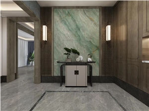 High Quality Brazil Green Gaya Quartzite Slab For Interior