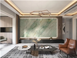High Quality Brazil Green Gaya Quartzite Slab For Interior