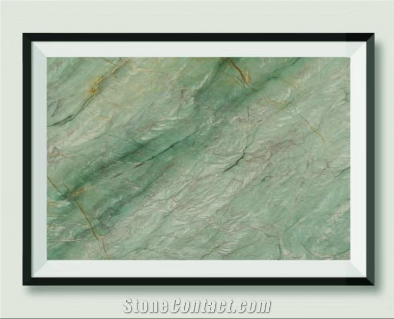 High Quality Brazil Green Gaya Quartzite Slab For Interior