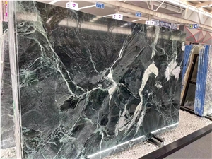 Italy Luxury Stone Prada Green Marble Slab For The Wall