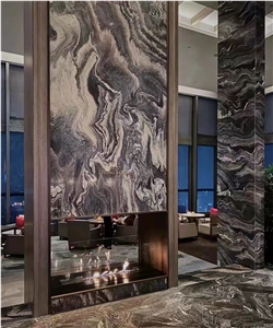 Italy Marble Rosso Luana Slab French Pattern