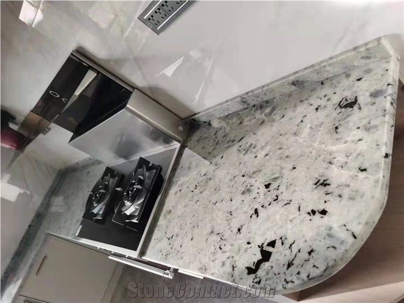 Labradorite Bianco Slab Luxury Stone For Kitchen Top
