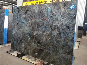 Labradorite Blue Granite Slab,Blue Lemurian Granite Floor Tile