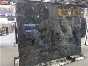 Lemurian Labradorite Blue Granite Madagascar Slab Tile