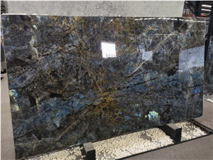 Lemurian Labradorite Blue Granite Madagascar Slab Tile