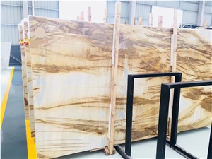 Luxury Marble Champagne Gold Marble Slab Floor Tile