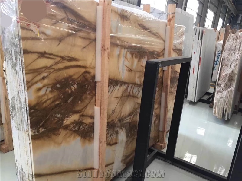 Luxury Marble Champagne Gold Marble Slab Floor Tile