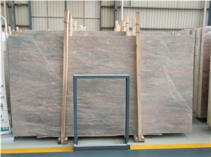 Natural Marble Grey Marble Red Vein Slab Floor Tile