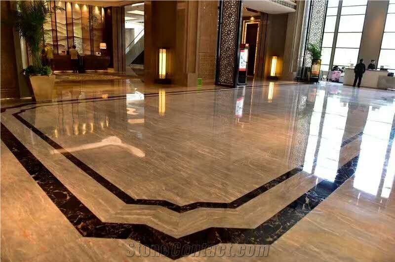 Natural Marble Grey Marble Red Vein Slab Floor Tile