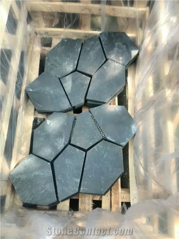 Natural Stone Slate Flagstone Walkway Sawn Cut