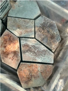 Natural Stone Slate Flagstone Walkway Sawn Cut