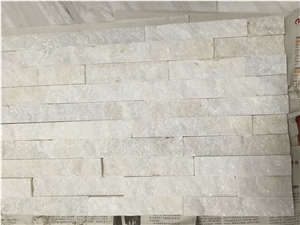 Popular White Quartzite Culture Stone Wall Cladding Panels