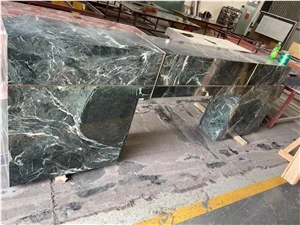 Prada Green Marble Italy Marble Slab For Interior Design