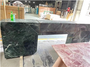 Prada Green Marble Italy Marble Slab For Interior Design
