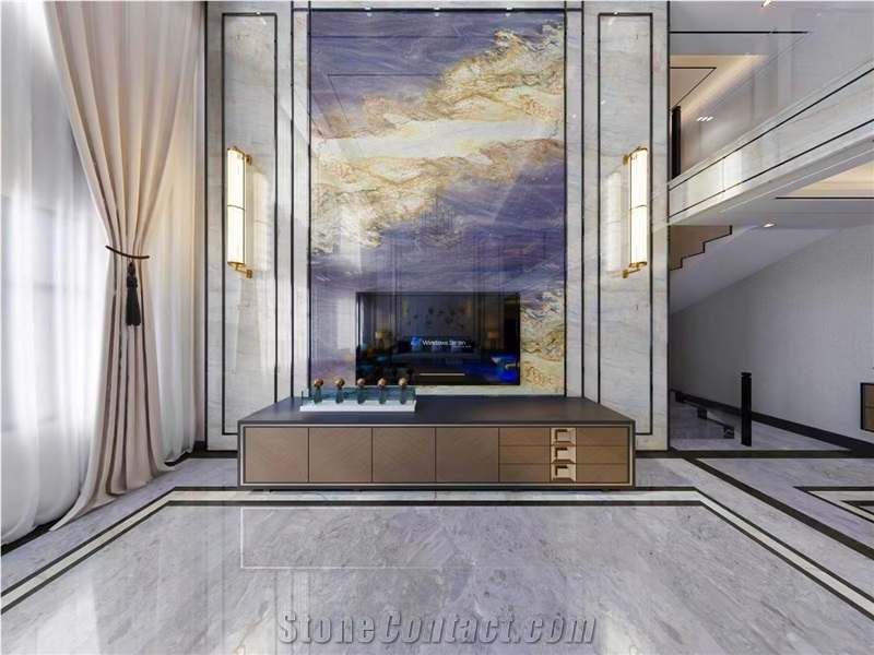 Purple East Brazil Quartzite Polished Big Slab Floor Tile