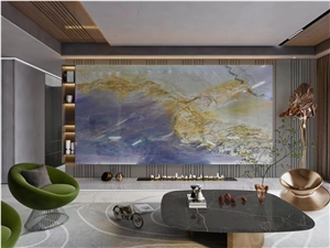 Purple East Brazil Quartzite Polished Big Slab Floor Tile