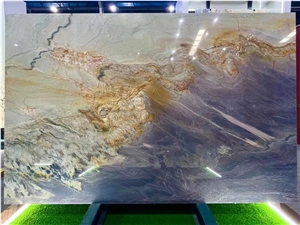 Purple East Brazil Quartzite Polished Big Slab Floor Tile