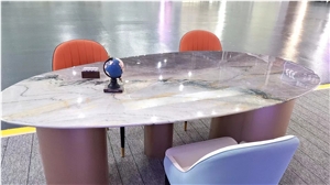 Purple East Multicolor Luxury Quartzite Slab Wall Tile